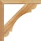 Ekena Millwork Olympic Block Rough Sawn Bracket w/ Offset Brace, Western Red Cedar, 4"W x 22"D x 22"H BKT0402X22X22OLY05RWR - alternate 4
